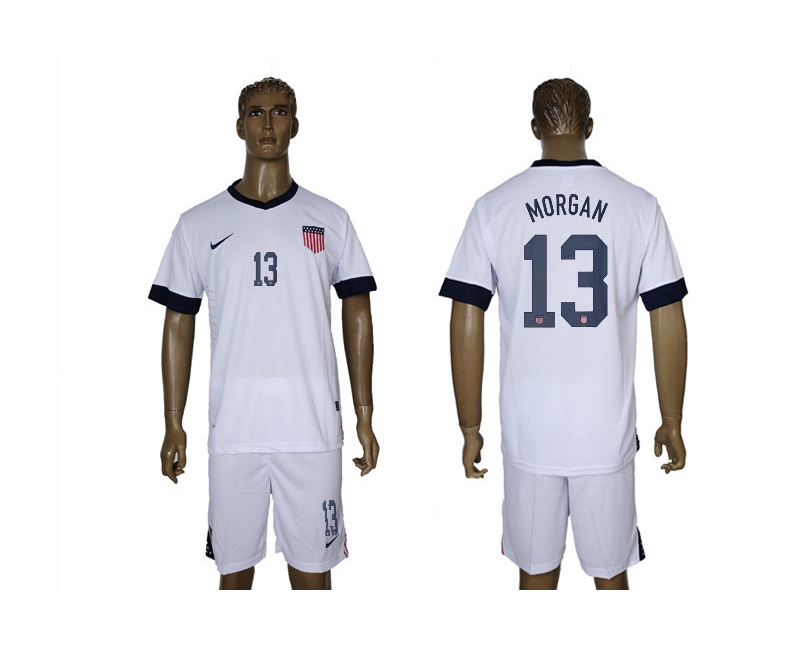 2013-14 USA 13 Morgan Home Jerseys 2013-14 USA 13 Morgan Home Jerseys