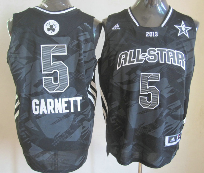 2013 All Star East 5 Garnett Black Jerseys