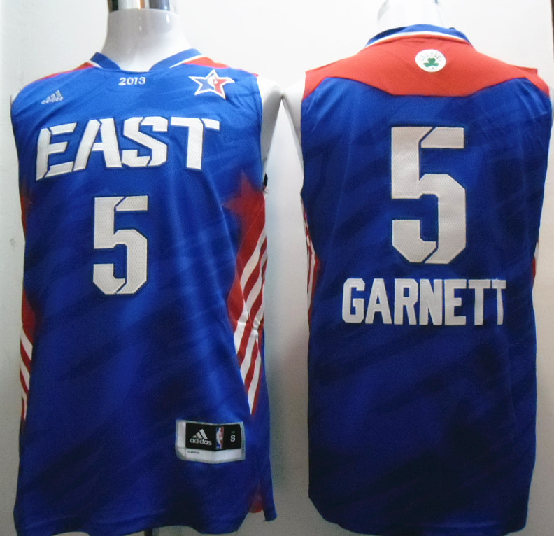 2013 All Star East 5 Garnett Blue Jerseys
