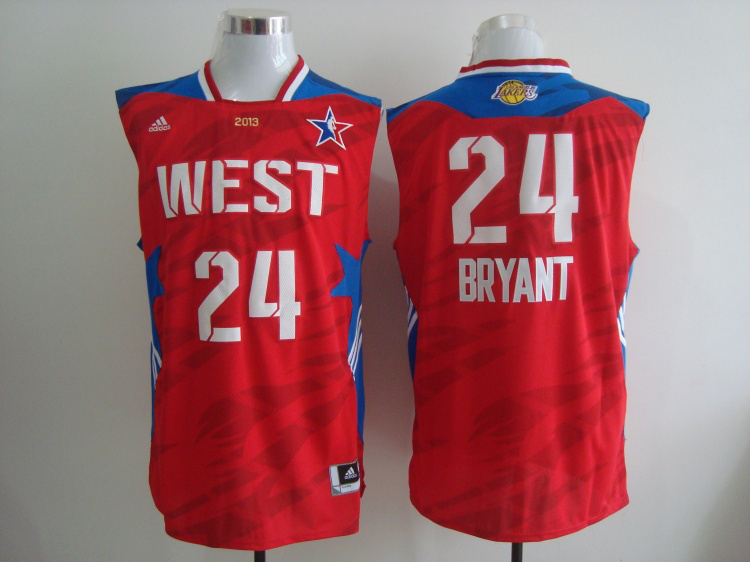 2013 All Star West 24 Bryant Red Jerseys