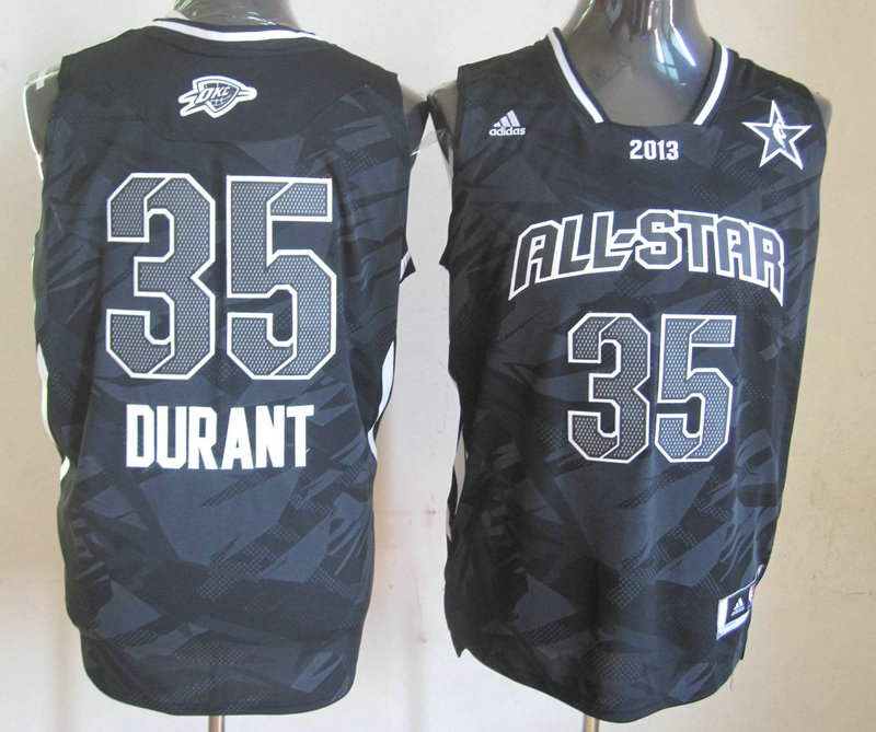 2013 All Star West 35 Durant Black Jerseys