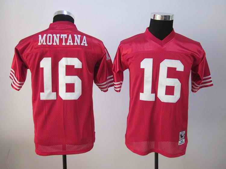49ers 16 Montana red kids Jerseys 49ers 16 Montana red kids Jerseys