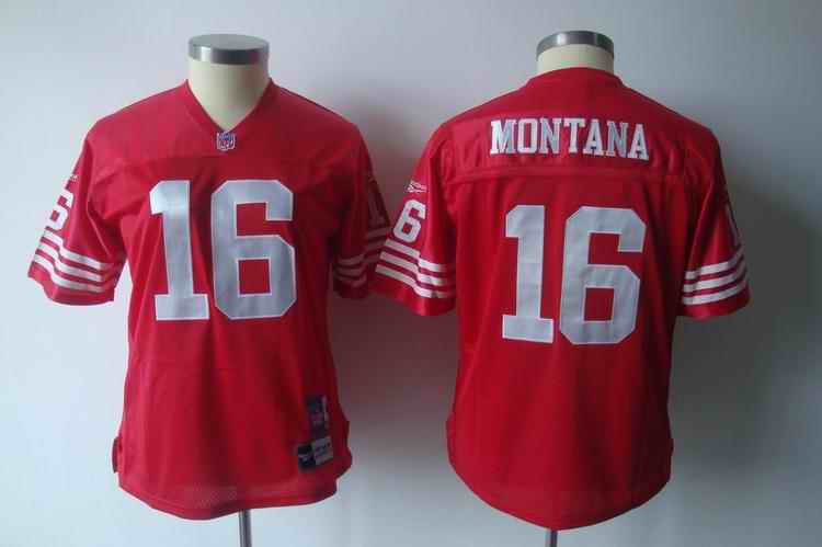 49ers 16 Montana red team women Jerseys 49ers 16 Montana red team women Jerseys