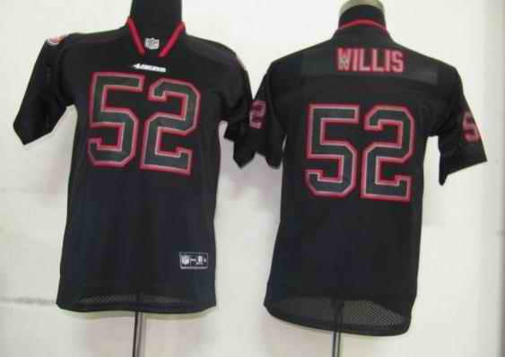 49ers 52 Willis black field shadow kids Jerseys 49ers 52 Willis black field shadow kids Jerseys