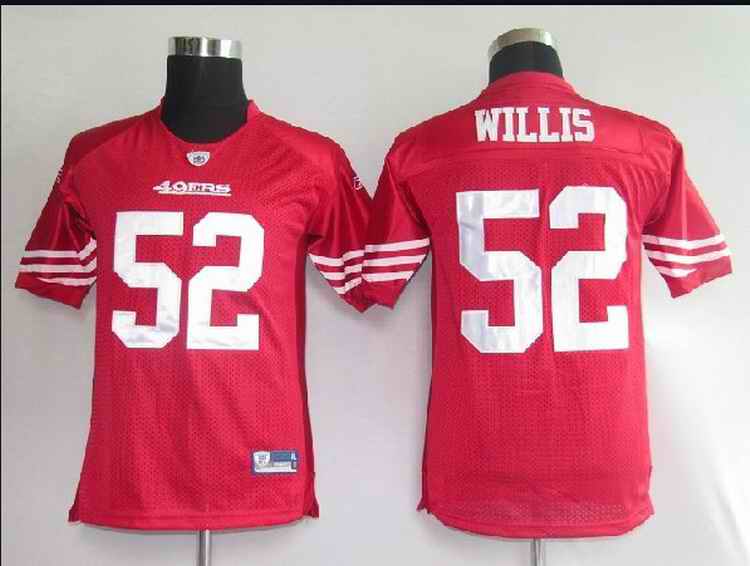 49ers 52 Willis red kids Jerseys