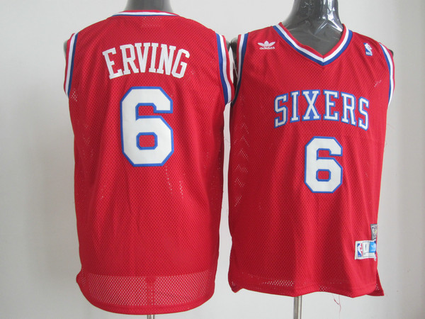 76ers 6 ERVING red Jerseys - Click Image to Close