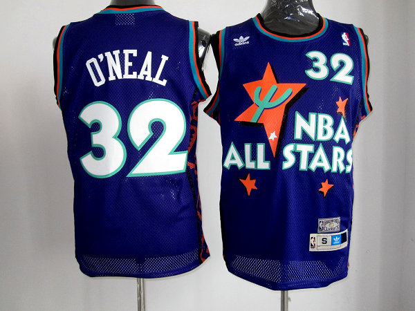 ALL Star 32 O'NEAL Purple 1995 m&n Jerseys