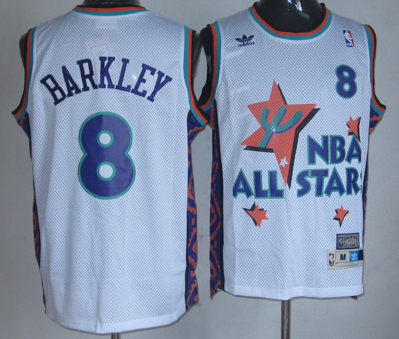 ALL Star 8 Barkley White 1995 m&n Jerseys