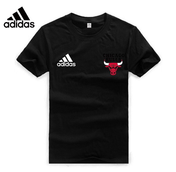 Adidas Chicago Bulls black T-Shirt - Click Image to Close