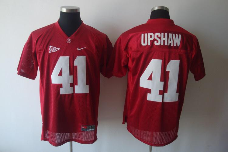 Alabama Crimson Tide 41 Upshaw red Jerseys