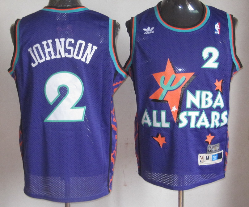 All Star 2 Johnson Purple 1995 m&n Jerseys