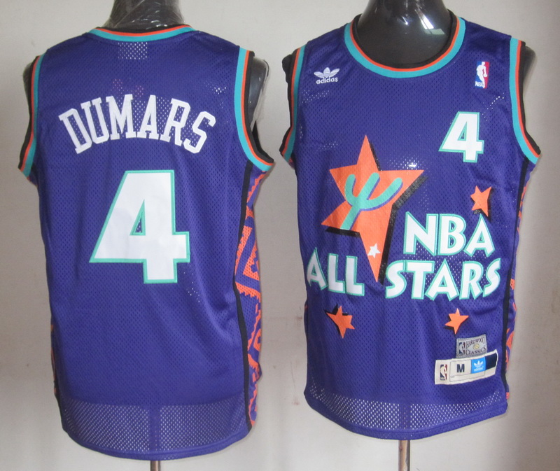 All Star 4 Dumars Purple 1995 m&n Jerseys