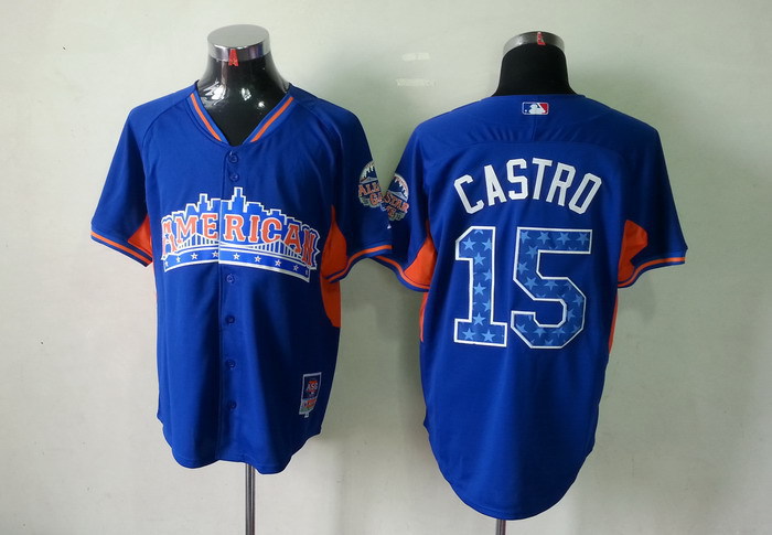 American League 15 Castro blue 2013 All Star Jerseys