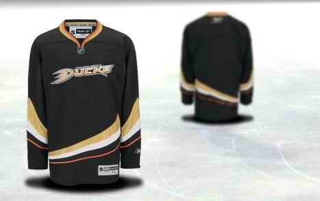 Anaheim Ducks Men Customized Black Jersey