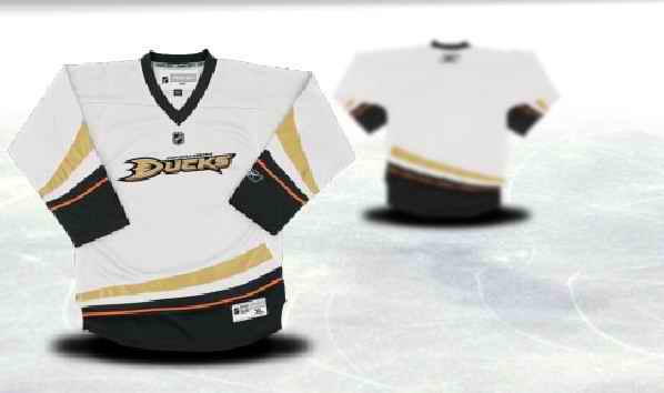Anaheim Ducks Youth Customized White Jersey