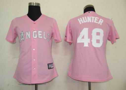 Angels 48 Hunter pink women Jersey