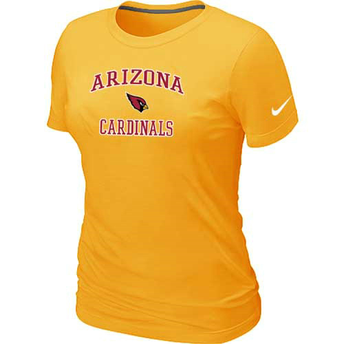 Arizona Cardinals Women's Heart & Sou Yellowl T-Shirt