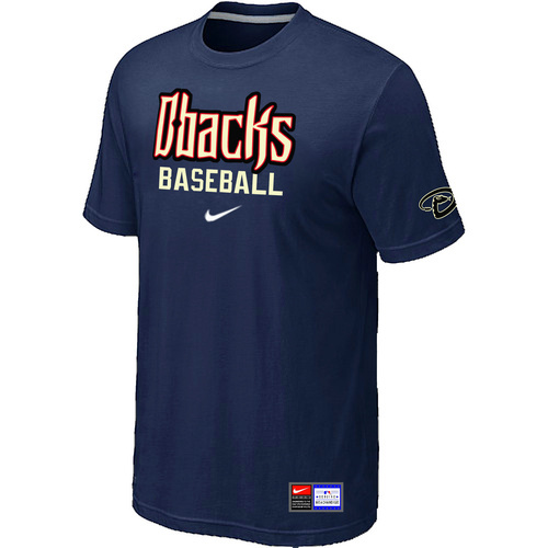 Arizona Diamondbacks Crimson D.Blue Nike Short Sleeve Practice T-Shirt