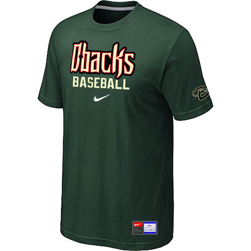 Arizona Diamondbacks Crimson D.Green Nike Short Sleeve Practice T-Shirt