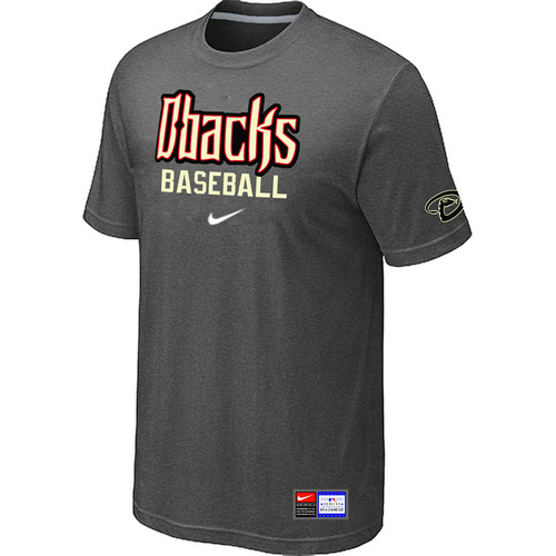 Arizona Diamondbacks Crimson D.Grey Nike Short Sleeve Practice T-Shirt