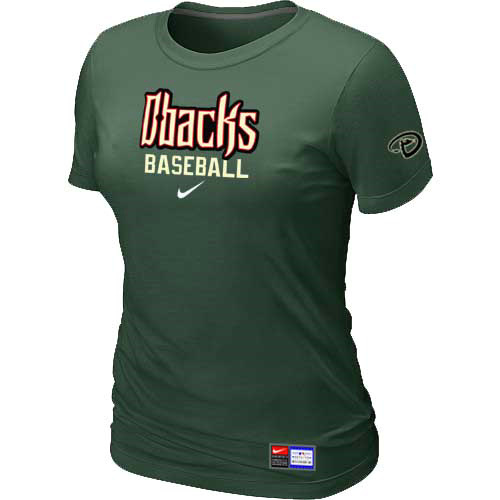 Arizona Diamondbacks Crimson Nike Women's D.Green Short Sleeve Practice T-Shirt