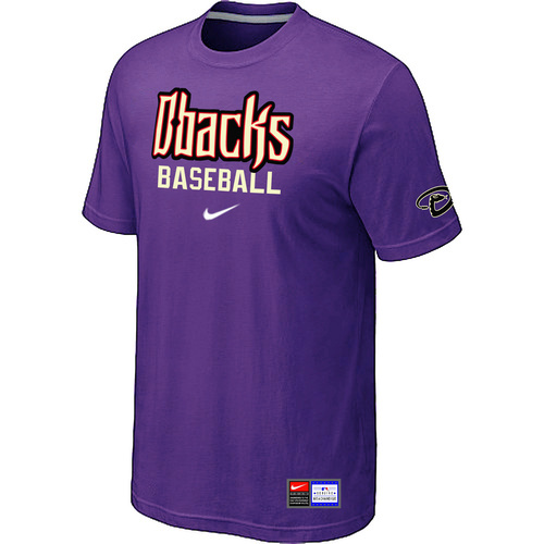 Arizona Diamondbacks Crimson Purple Nike Short Sleeve Practice T-Shirt - Click Image to Close