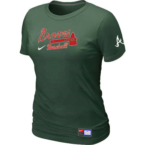 Atlanta Braves Nike Women's D.Green Short Sleeve Practice T-Shirt
