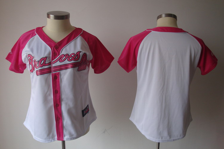 Atlanta Braves blank pink Women Jersey