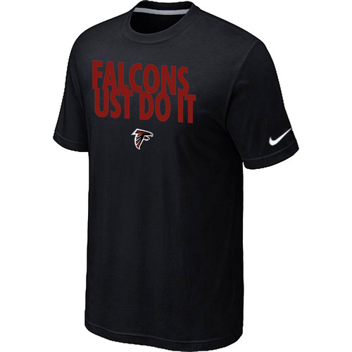 Atlanta Falcons Just Do It Black T-Shirt