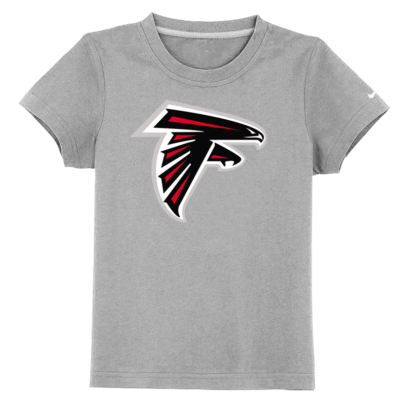 Atlanta Falcons Sideline Legend Authentic Logo Youth T-Shirt Grey - Click Image to Close