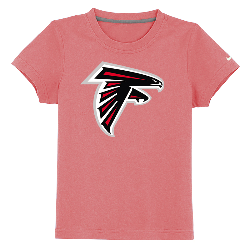 Atlanta Falcons Sideline Legend Authentic Logo Youth T-Shirt Pink