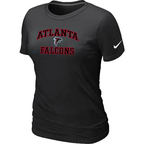 Atlanta Falcons Women's Heart & Soul Black T-Shirt