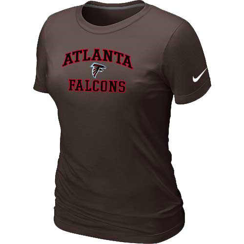 Atlanta Falcons Women's Heart & Soul Brown T-Shirt