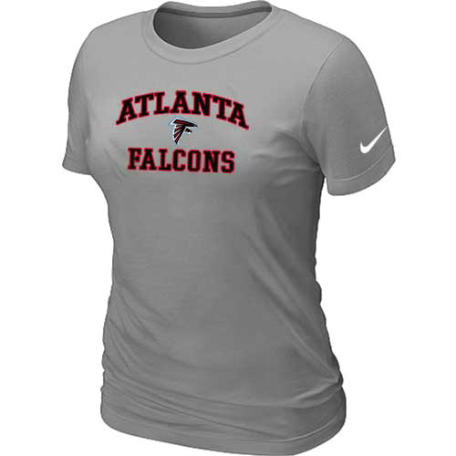 Atlanta Falcons Women's Heart & Soul L.Grey T-Shirt