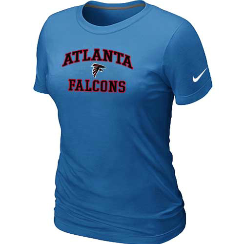 Atlanta Falcons Women's Heart & Soul L.blue T-Shirt