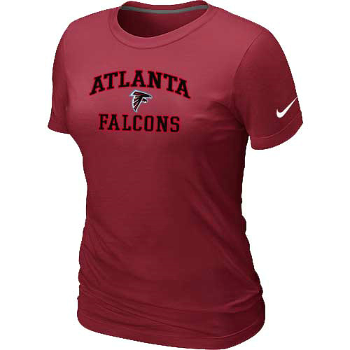 Atlanta Falcons Women's Heart & Soul Red T-Shirt