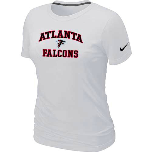 Atlanta Falcons Women's Heart & Soul White T-Shirt