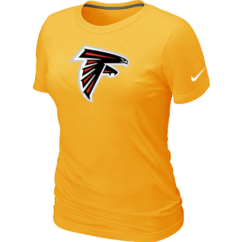 Atlanta Falcons Yellow Women's Logo T-Shirt