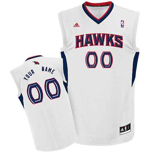 Atlanta Hawks Youth Custom white Jersey - Click Image to Close