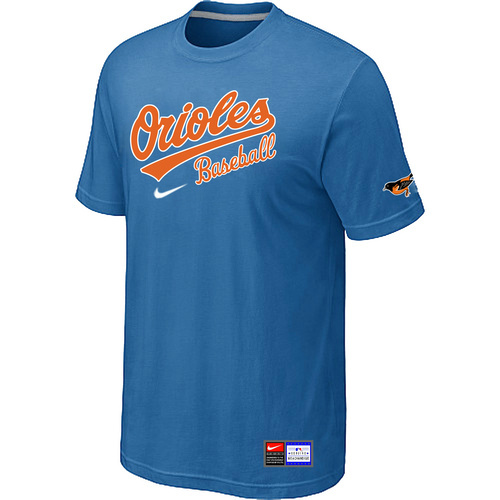Baltimore Orioles light Blue Nike Short Sleeve Practice T-Shirt