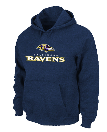 Baltimore Ravens Authentic Logo Pullover Hoodie D.Blue Baltimore Ravens Authentic Logo Pullover Hoodie D.Blue