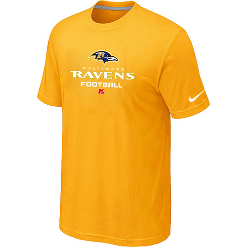 Baltimore Ravens Critical Victory Yellow T-Shirt