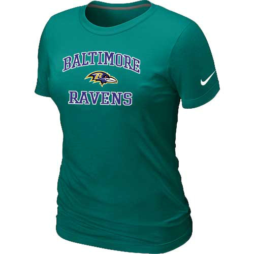 Baltimore Ravens Women's Heart & Soul L.Green T-Shirt