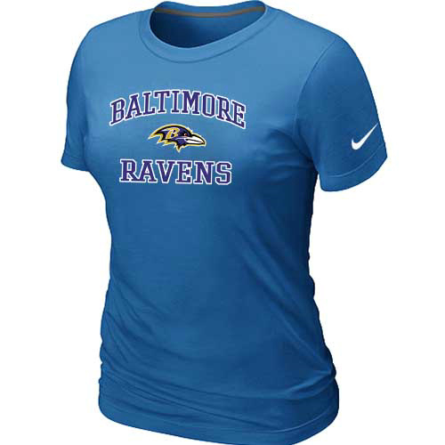 Baltimore Ravens Women's Heart & Soul L.blue T-Shirt