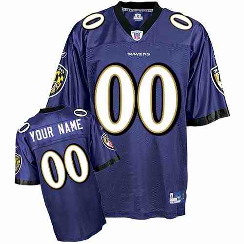 Baltimore Ravens Youth Customized purple Jersey