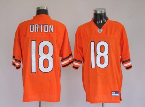 Bears 18 Kyle Orton Orange Jerseys