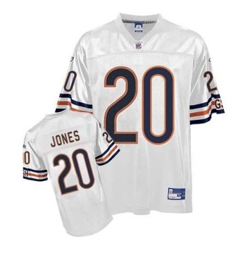 Bears 20 Thomas Jones White Jerseys