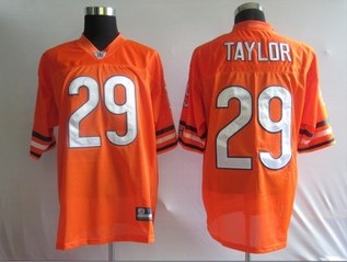 Bears 29 Chester Taylor Orange Jerseys