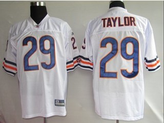 Bears 29 Chester Taylor White Jerseys