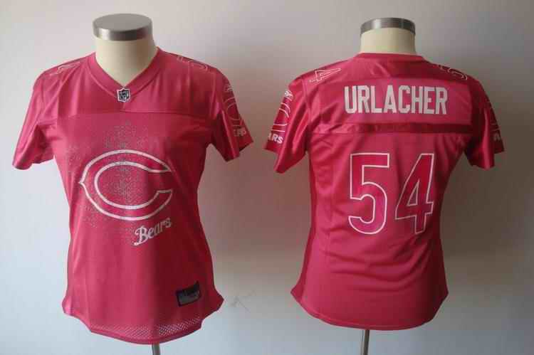 Bears 54 Urlacher pink 2011 fem fan women Jerseys